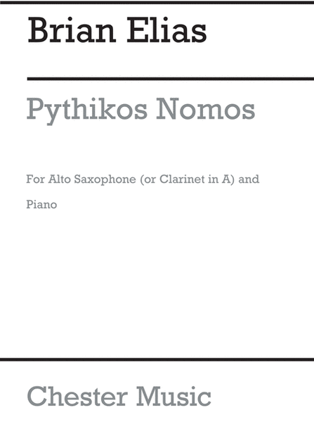 Pythikos Nomos For Alto Sax And Piano