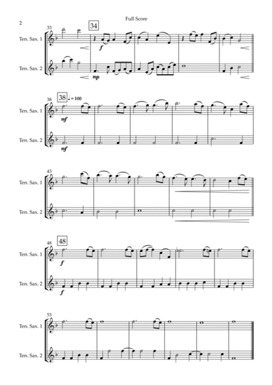 Jurassic Park Iii Woodwind Duet scores gallery preview page 2