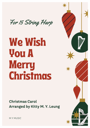 Book cover for We Wish You a Merry Christmas - 15 String Harp