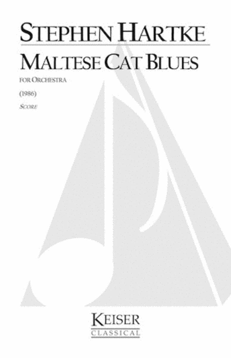 Hartke - Maltese Cat Blues Orchestra Full Score (Pod)