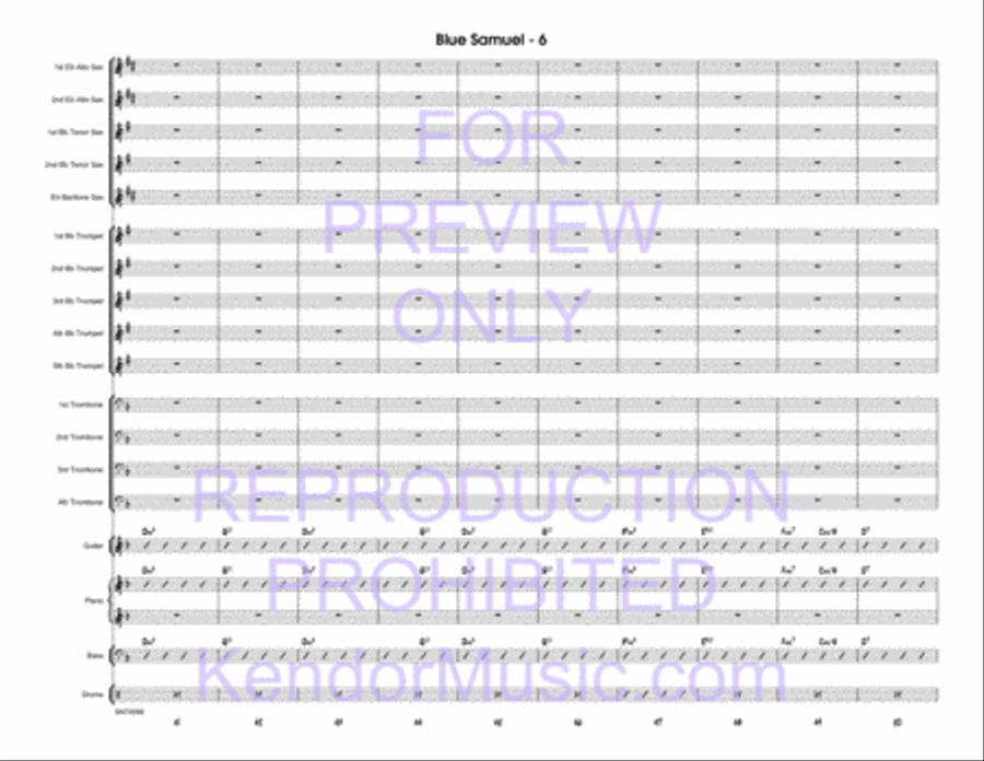 Blue Samuel Blue Samuel Jazz Ensemble scores gallery preview page 7