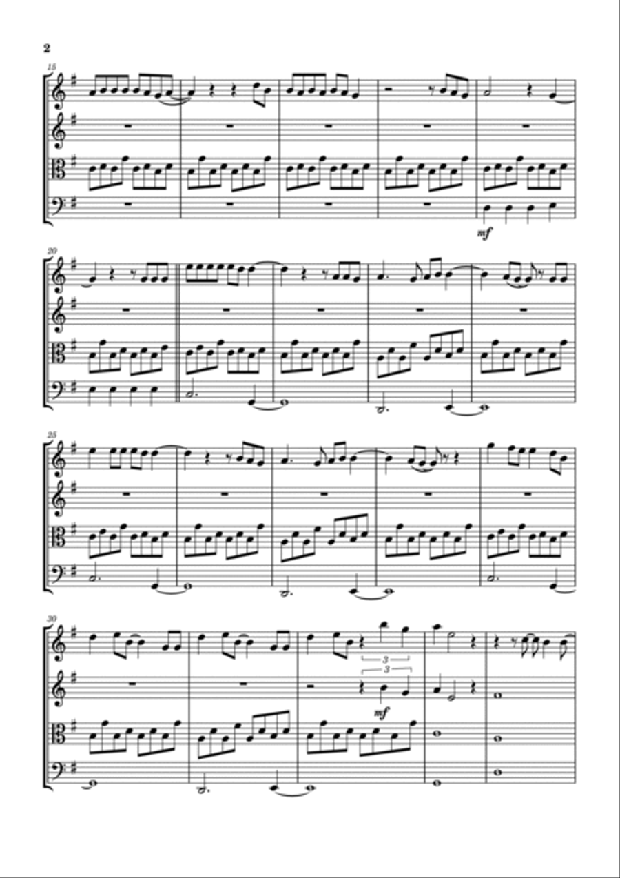 Jesus Did Jesus Did String Quartet scores gallery preview page 3