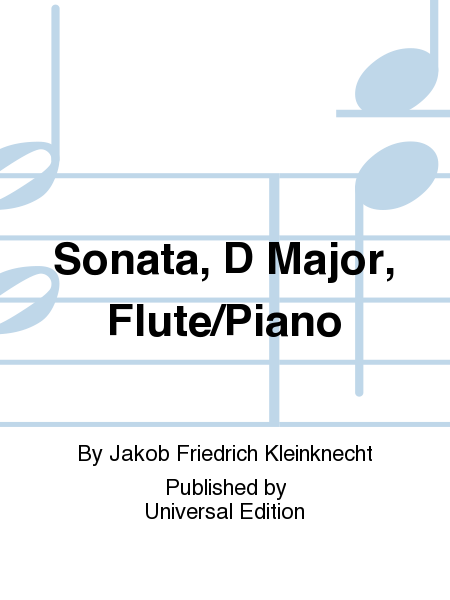 Sonata, D Major, Flute/Piano