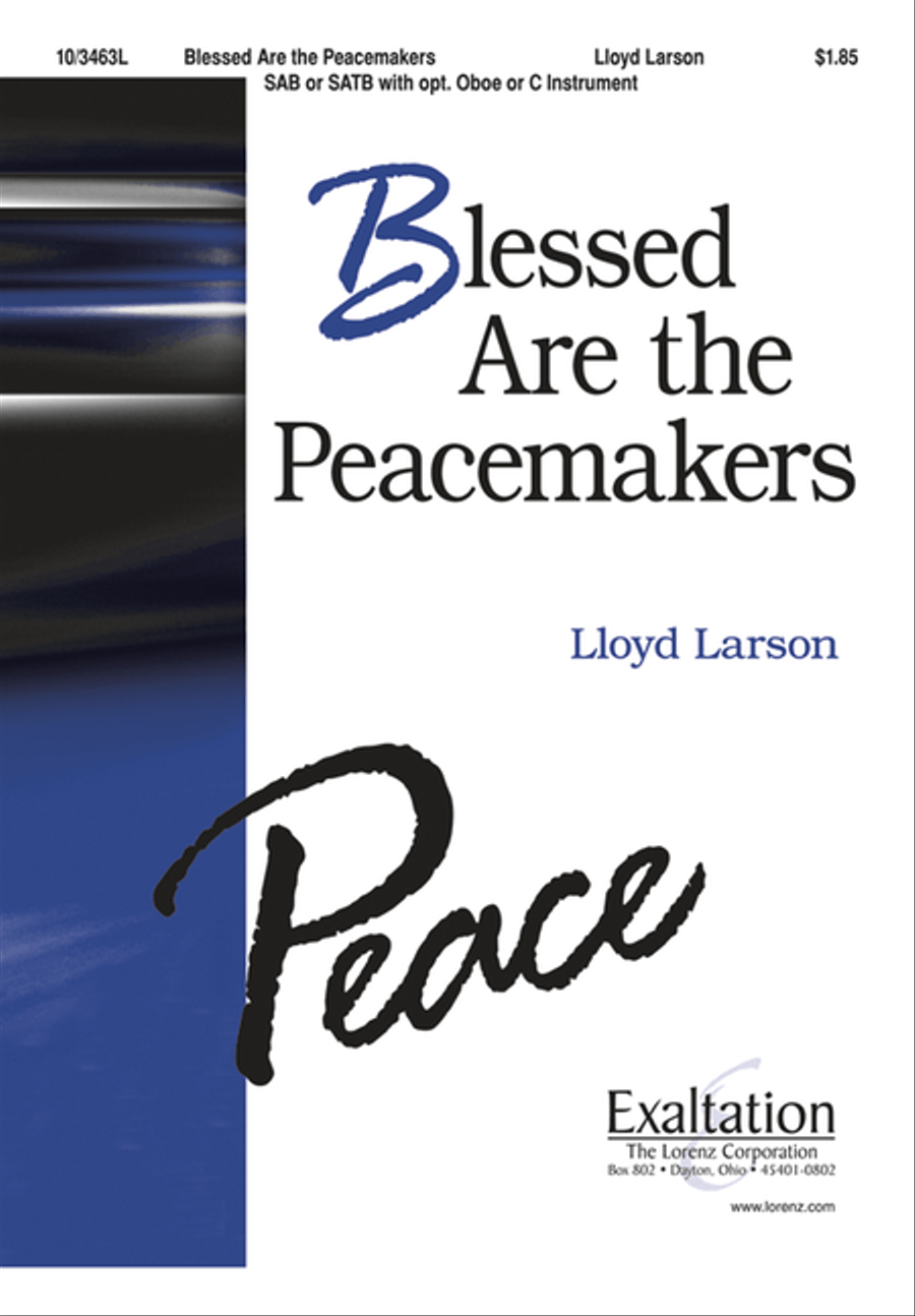 Blessed Are the Peacemakers 4-Part scores gallery preview page 1
