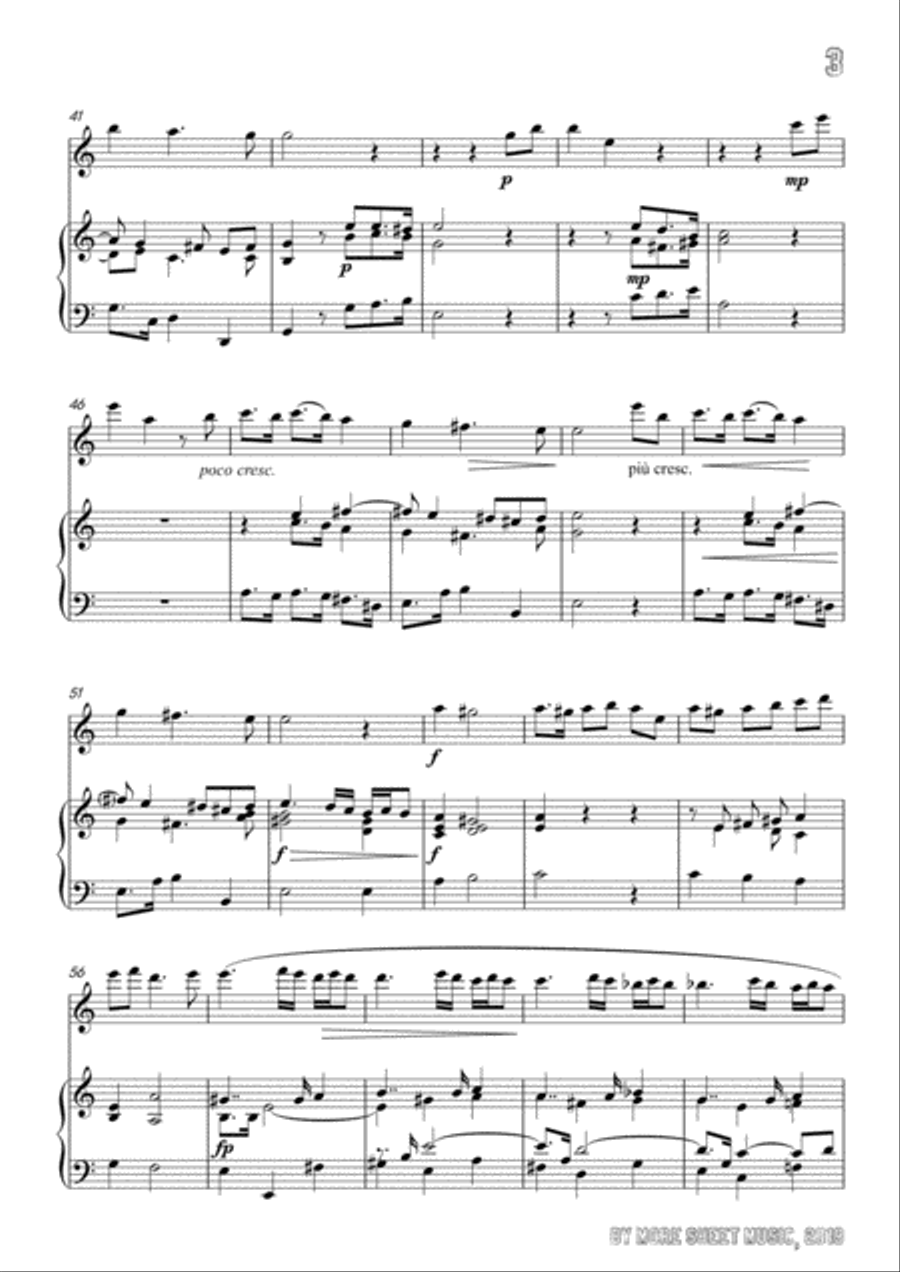 Perti-Se non fossero gli stenti,for Flute and Piano Flute Solo scores gallery preview page 5