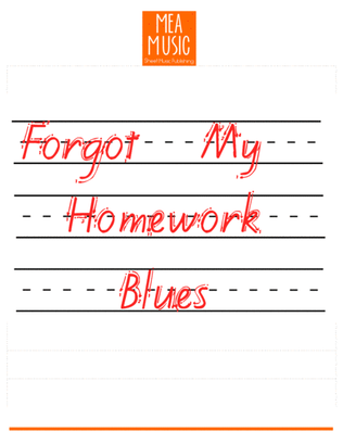 Book cover for Forgot My Homework Blues