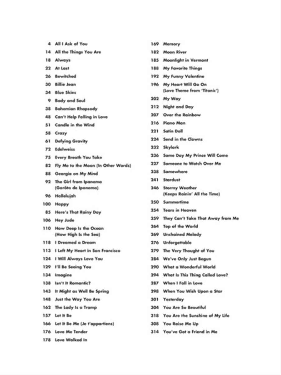 The Best Songs Ever – 9th Edition Piano, Vocal, Guitar scores gallery preview page 2