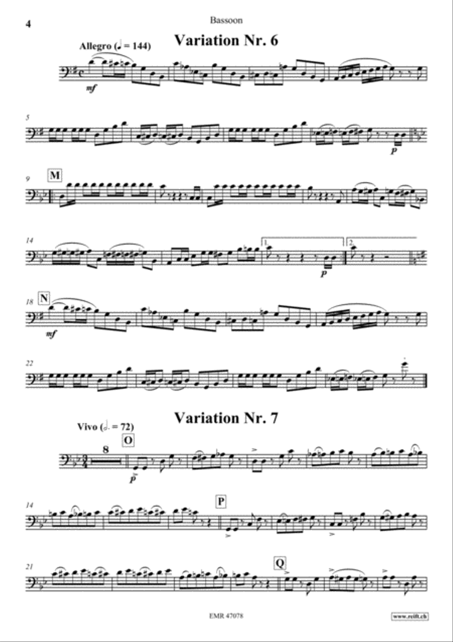 Thema und Variationen Thema und Variationen Bassoon Solo scores gallery preview page 5