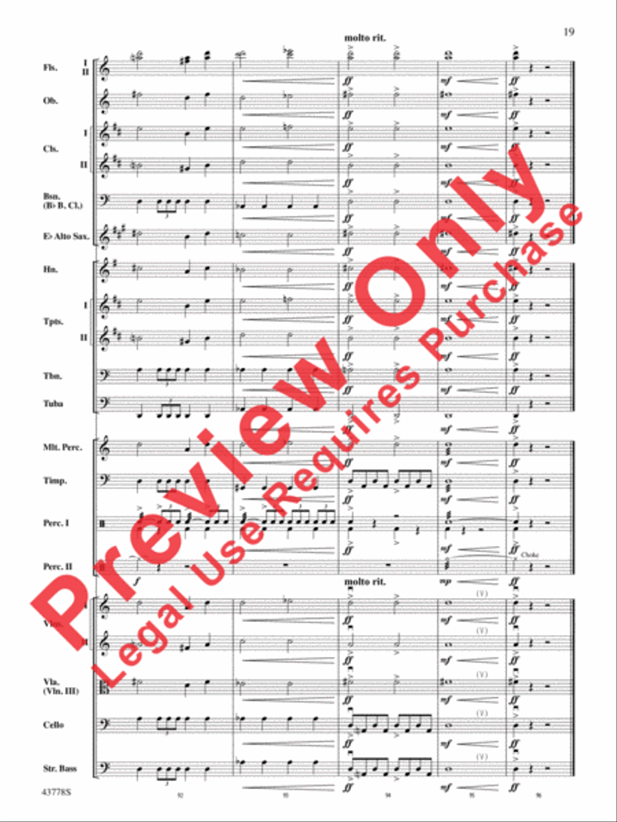 Godzilla Full Orchestra scores gallery preview page 39