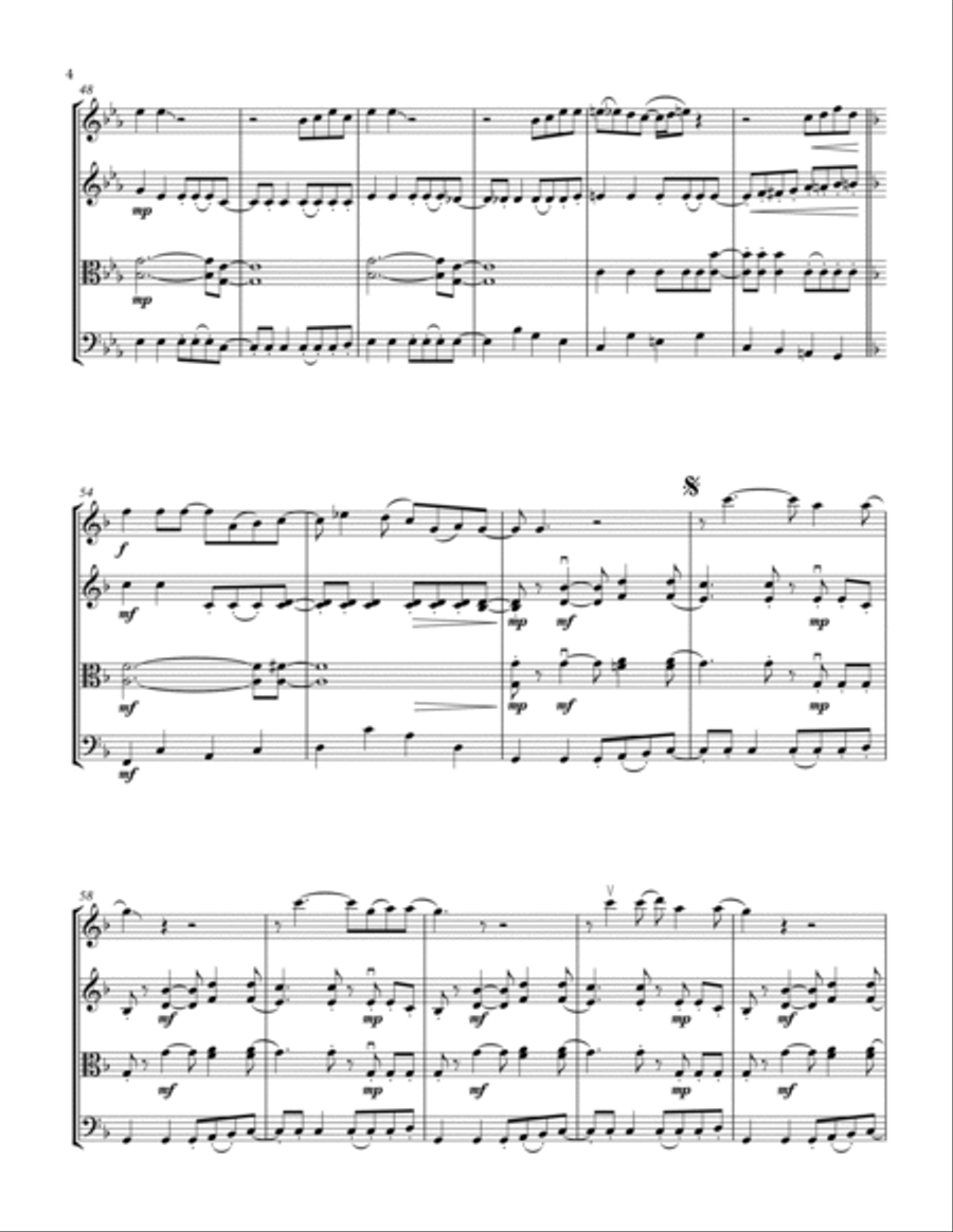 My Sweet Lord String Quartet scores gallery preview page 4
