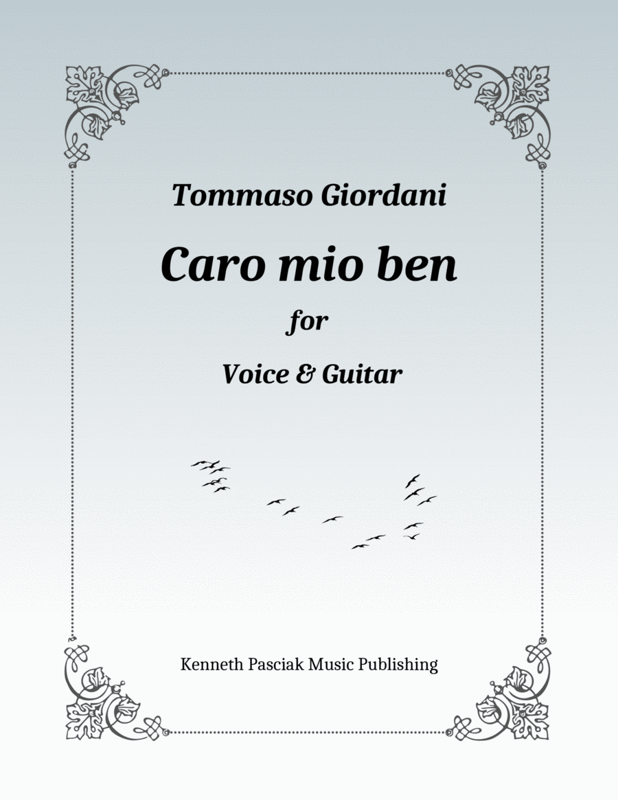 Caro mio ben (for Voice & Guitar) image number null