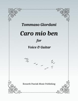 Caro mio ben (for Voice & Guitar)