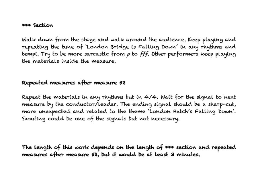 London Bxtch's Falling Down Woodwind Ensemble scores gallery preview page 6
