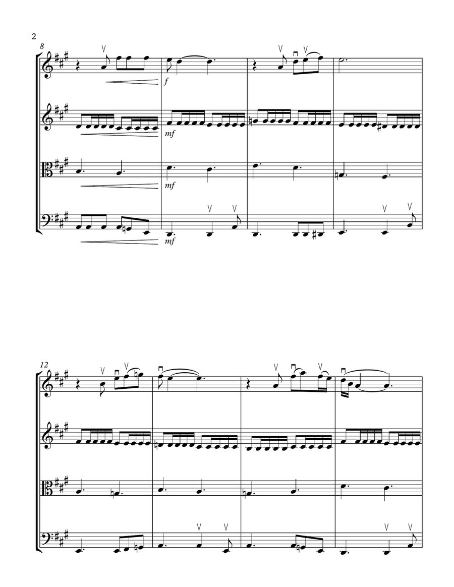 Happy Xmas (war Is Over) String Quartet scores gallery preview page 2