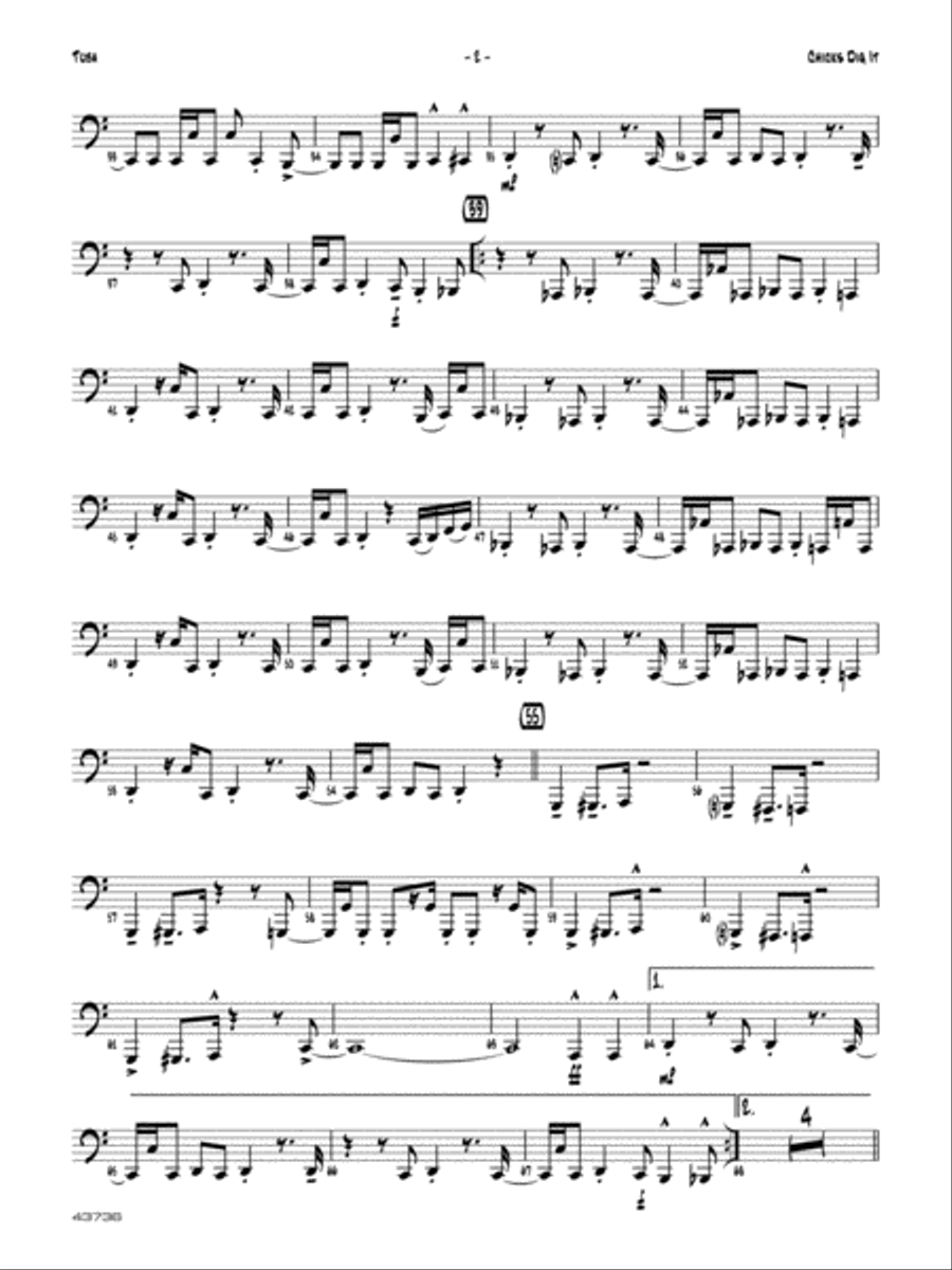 Chicks Dig It: Tuba Jazz Ensemble scores gallery preview page 2