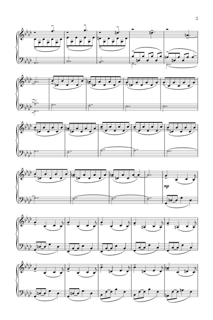 Along the Promenade Piano Solo scores gallery preview page 2