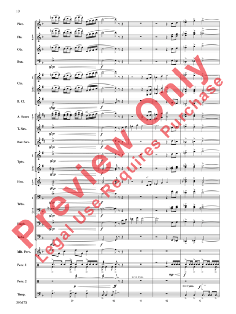 Oak Island Odyssey Concert Band scores gallery preview page 11