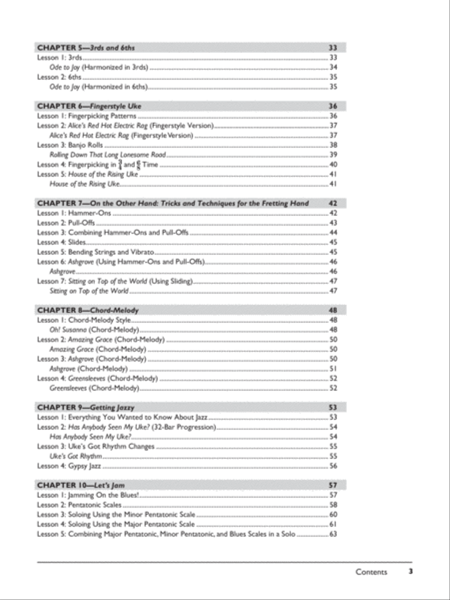 The Complete Ukulele Method -- Intermediate Ukulele Ukulele scores gallery preview page 3