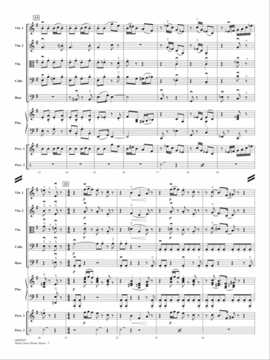 Music from Home Alone - Conductor Score (Full Score) String Orchestra scores gallery preview page 3