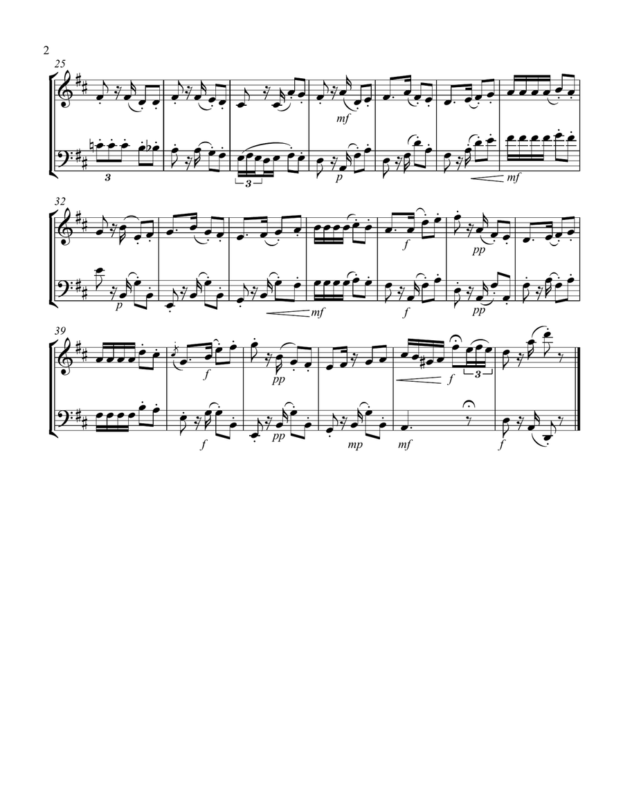 3 Arias from Carmen, for violin & cello duet String Duet scores gallery preview page 2