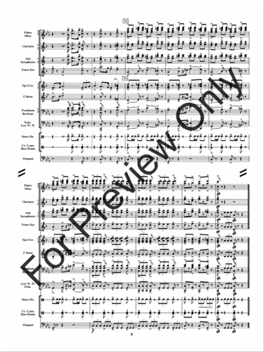 Mobbusters (Score) Concert Band scores gallery preview page 9