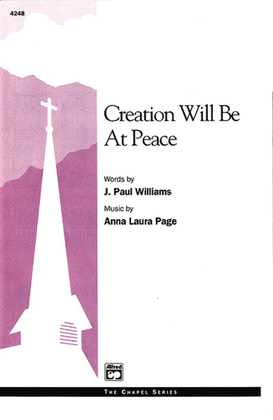 Book cover for Creation Will Be at Peace