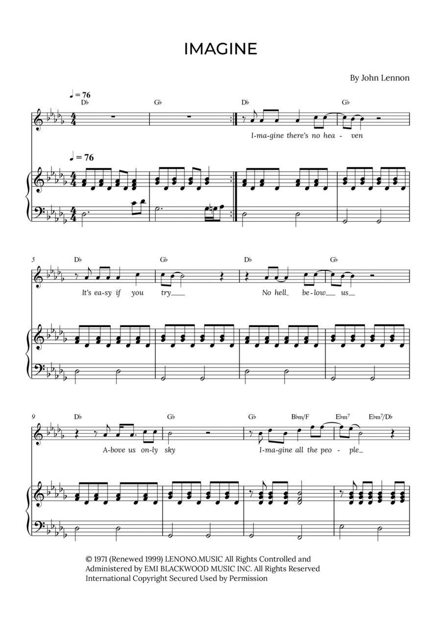 Imagine Soprano Voice scores gallery preview page 1