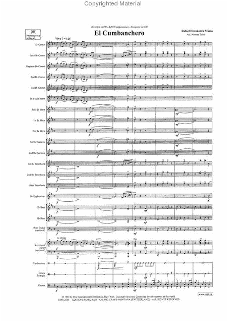 El Cumbanchero Brass Band scores gallery preview page 3