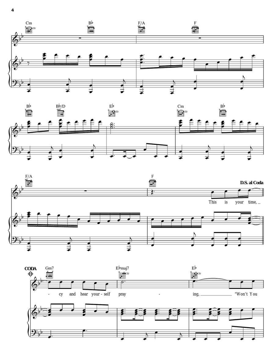 This Is Your Time Piano, Vocal, Guitar scores gallery preview page 4