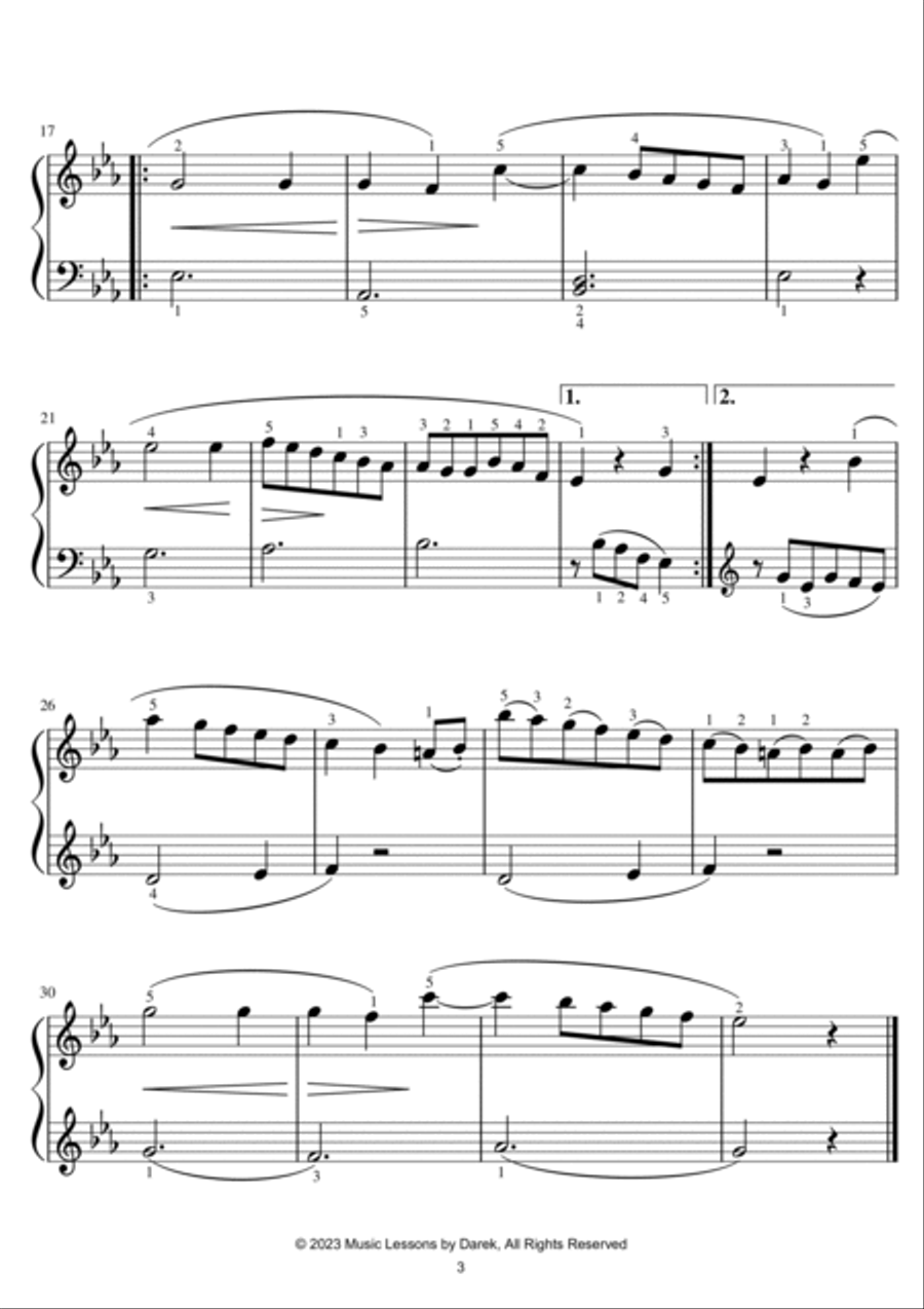 BEST OF BEETHOVEN (18 TUNES) - Sheet Music Collection [EASY PIANO] Easy Piano scores gallery preview page 3