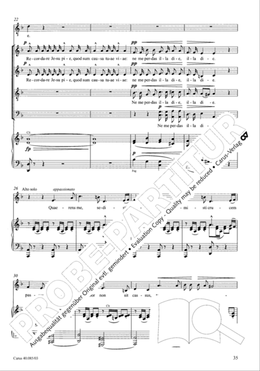 Missa pro defunctis Missa pro defunctis 4-Part scores gallery preview page 36
