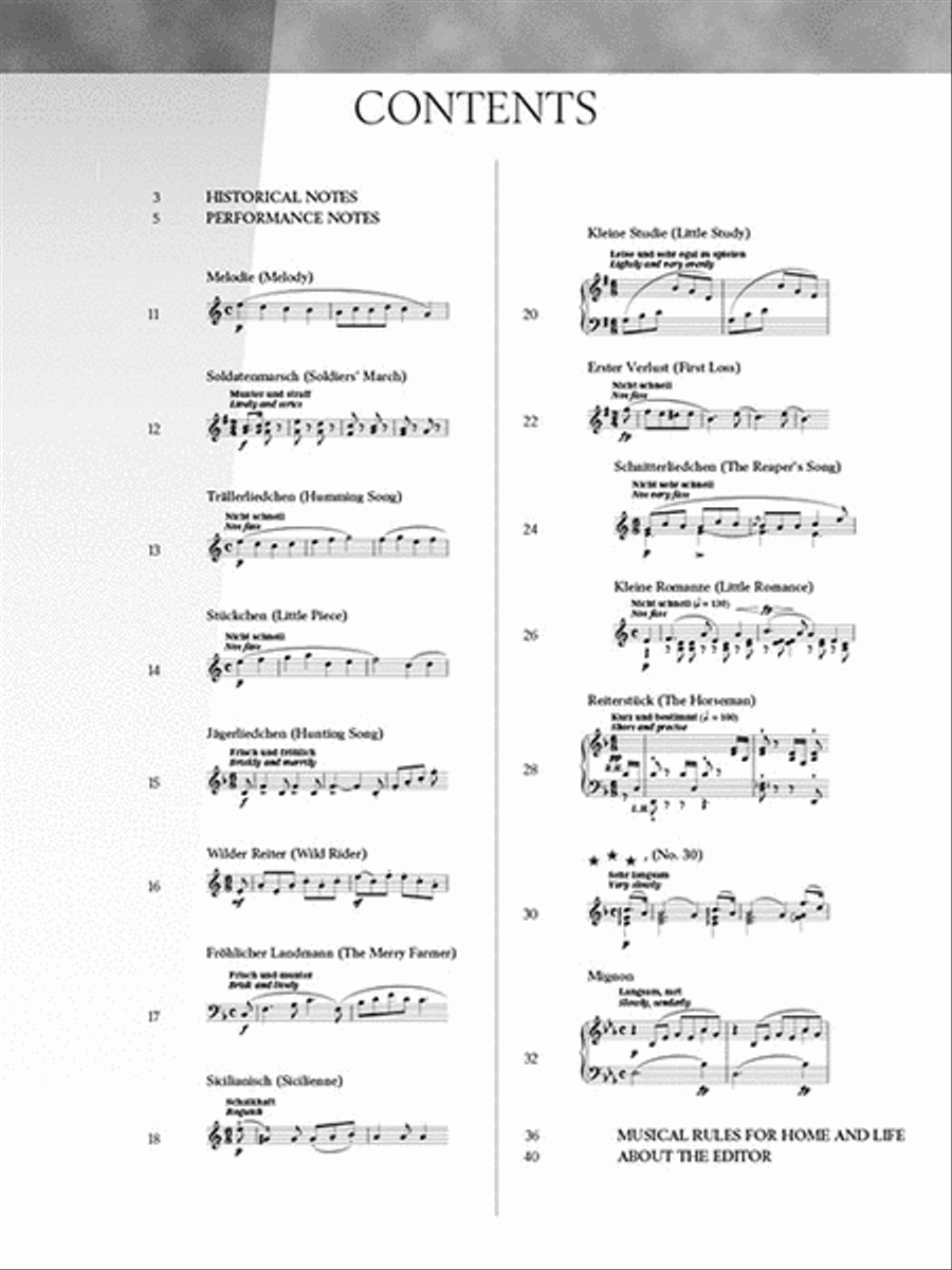 Schumann – Selections from Album for the Young, Opus 68 Piano Solo scores gallery preview page 3