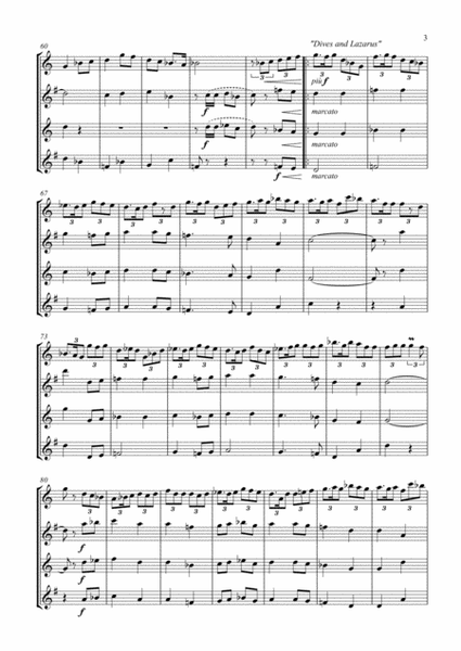 English Folk Song Suite - Saxophone Quartet - score and parts image number null