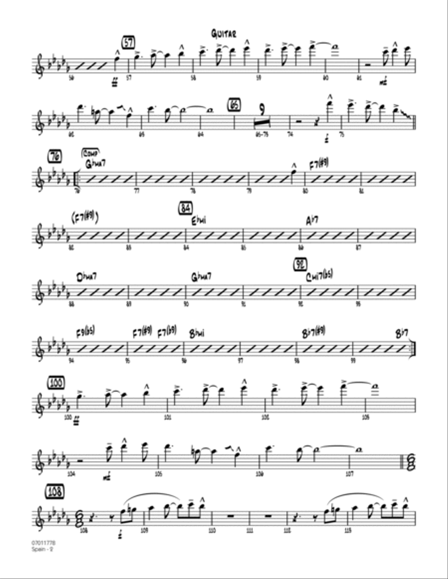 Spain - Guitar Jazz Ensemble scores gallery preview page 2