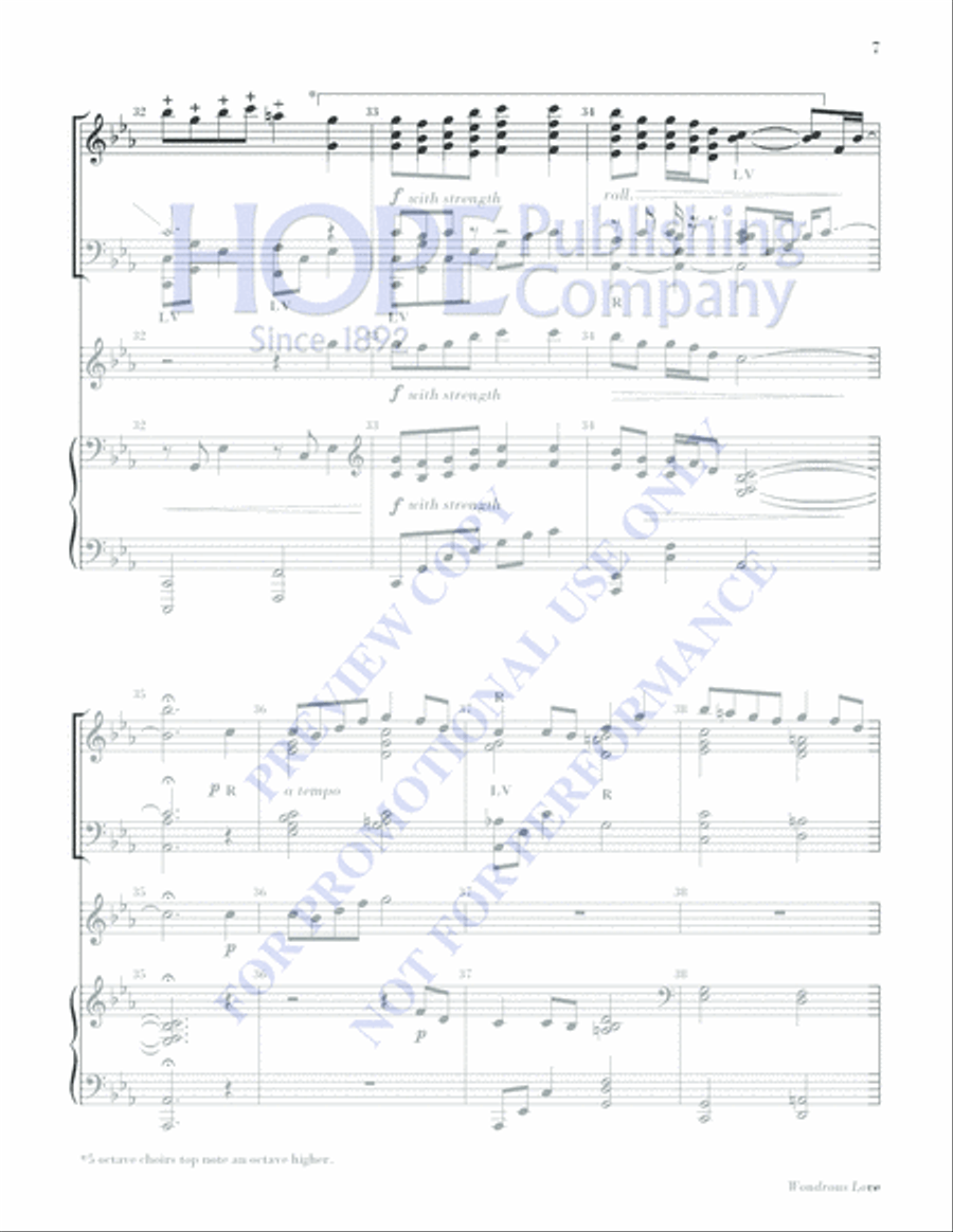 Wondrous Love Is This Handbell Choir scores gallery preview page 7