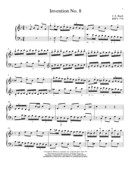 Two-Part Invention In F Major