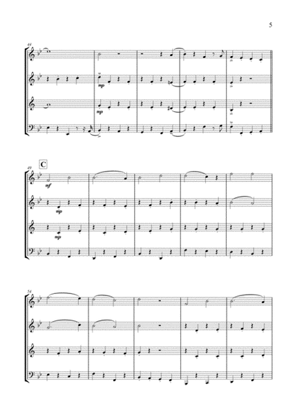 Christmas Tootie-Flooties (Woodwind Quartet) - Score image number null