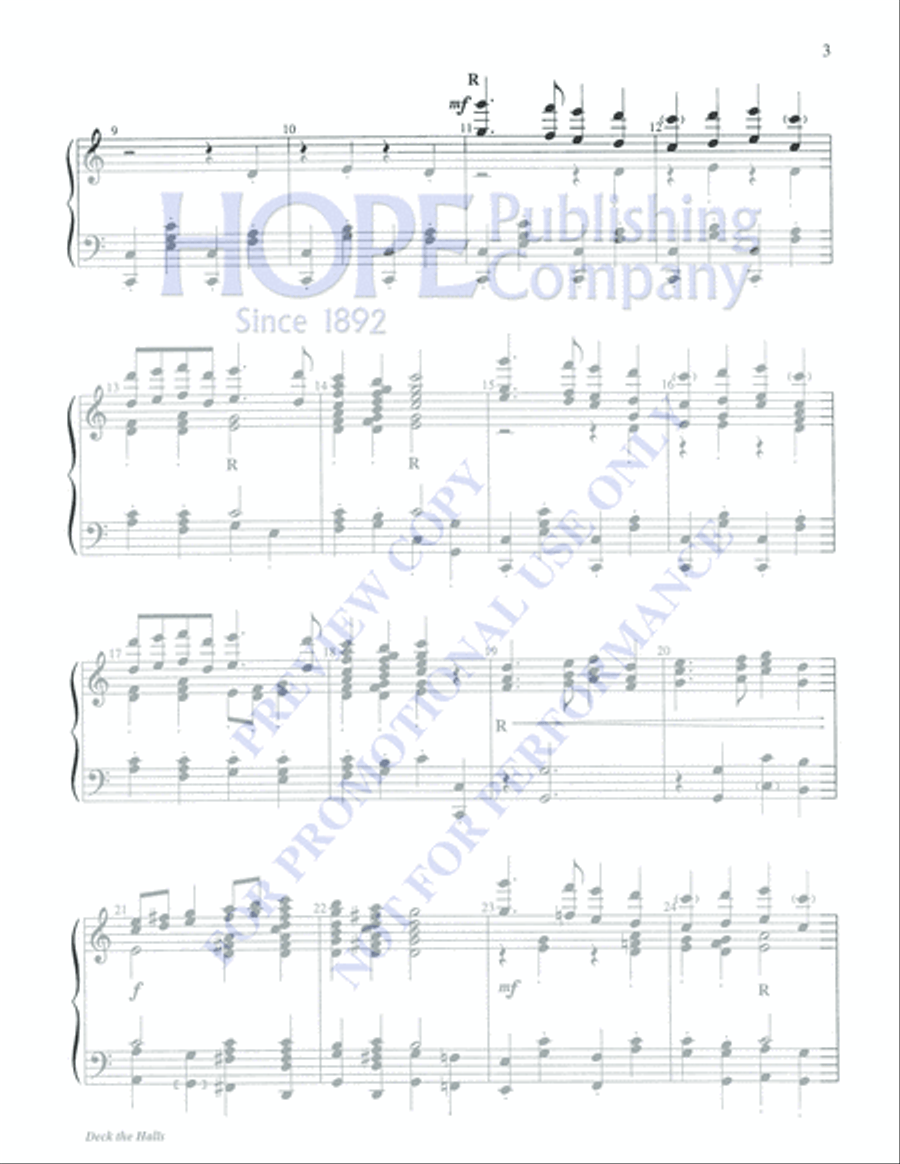 Deck the Halls 5-Octaves scores gallery preview page 3