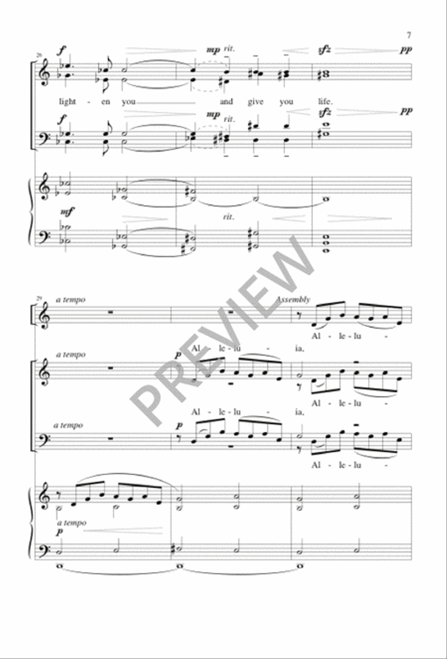 Open Your Hearts Open Your Hearts 4-Part scores gallery preview page 7