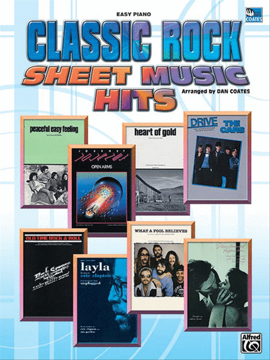 Classic Rock Sheet Music Hits Easy Piano scores gallery preview page 1