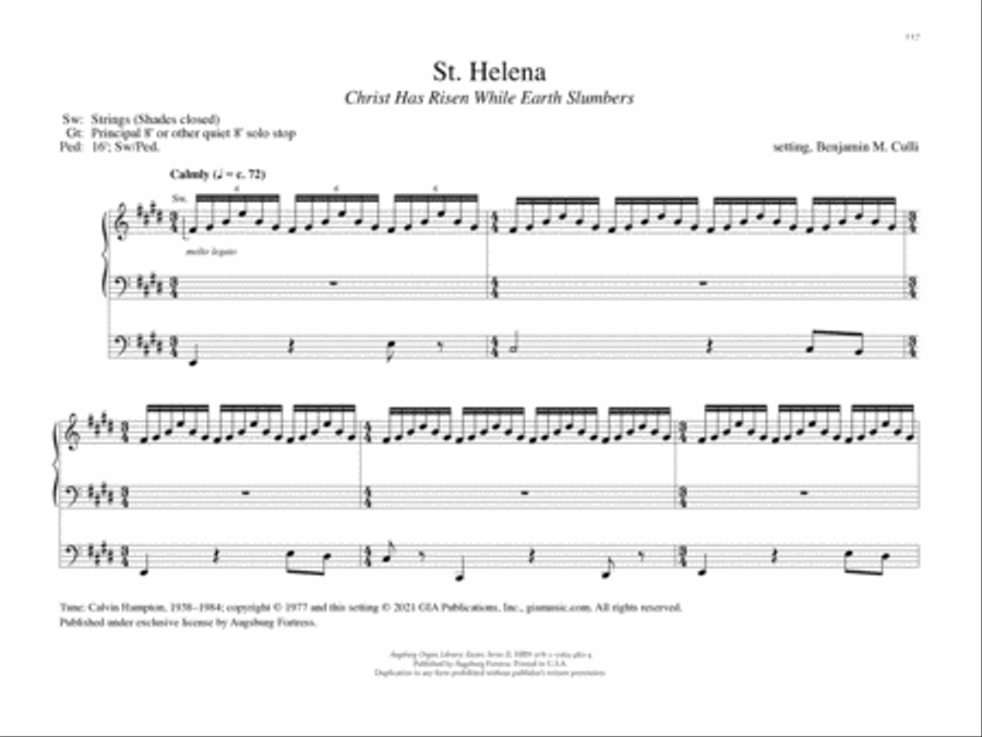 Augsburg Organ Library Series 2: Easter Organ scores gallery preview page 12