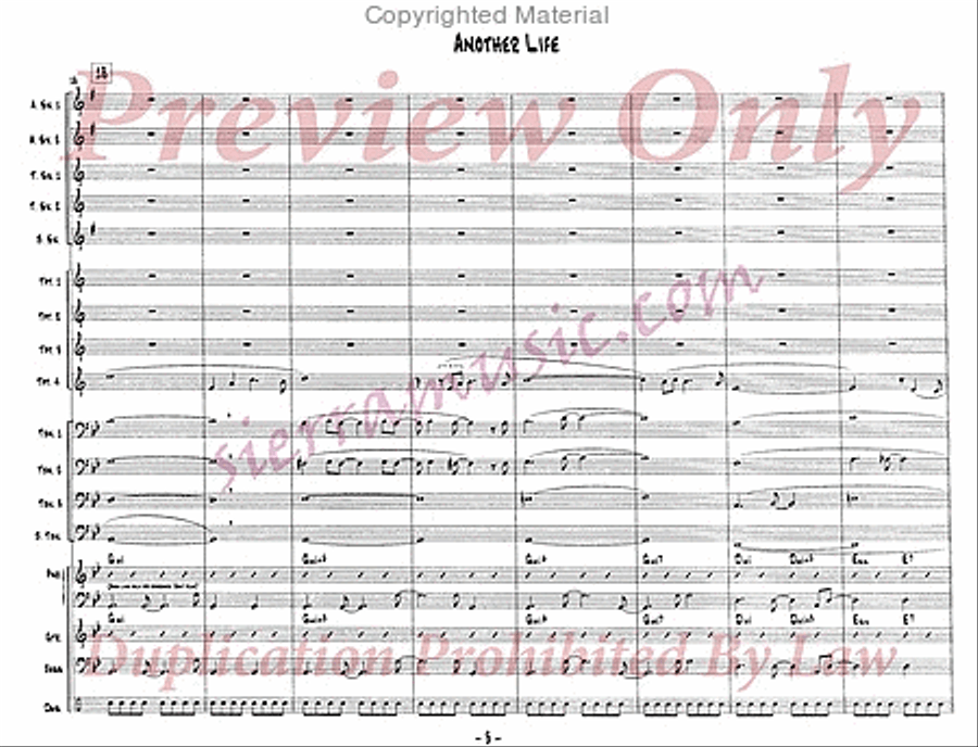 Another Life Big Band scores gallery preview page 4