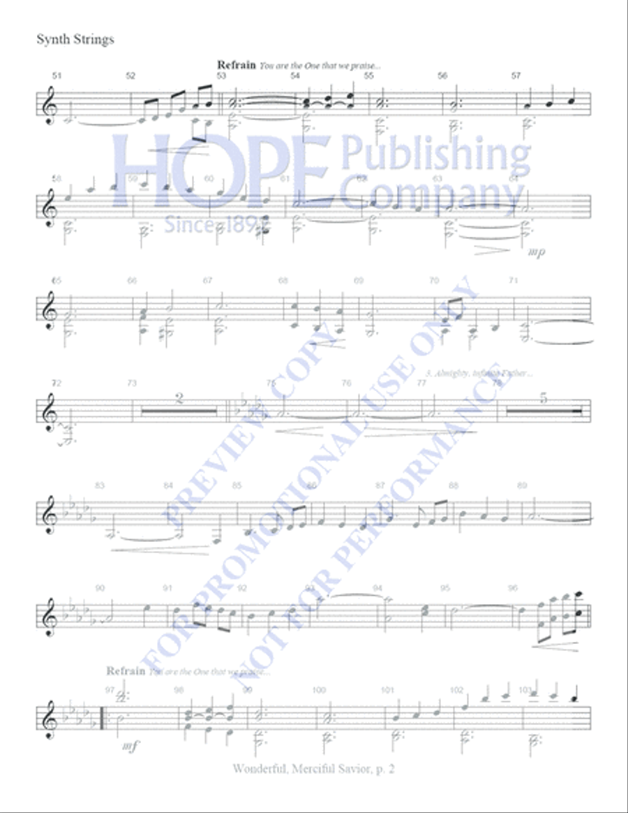 Wonderful, Merciful Savior Choir scores gallery preview page 12