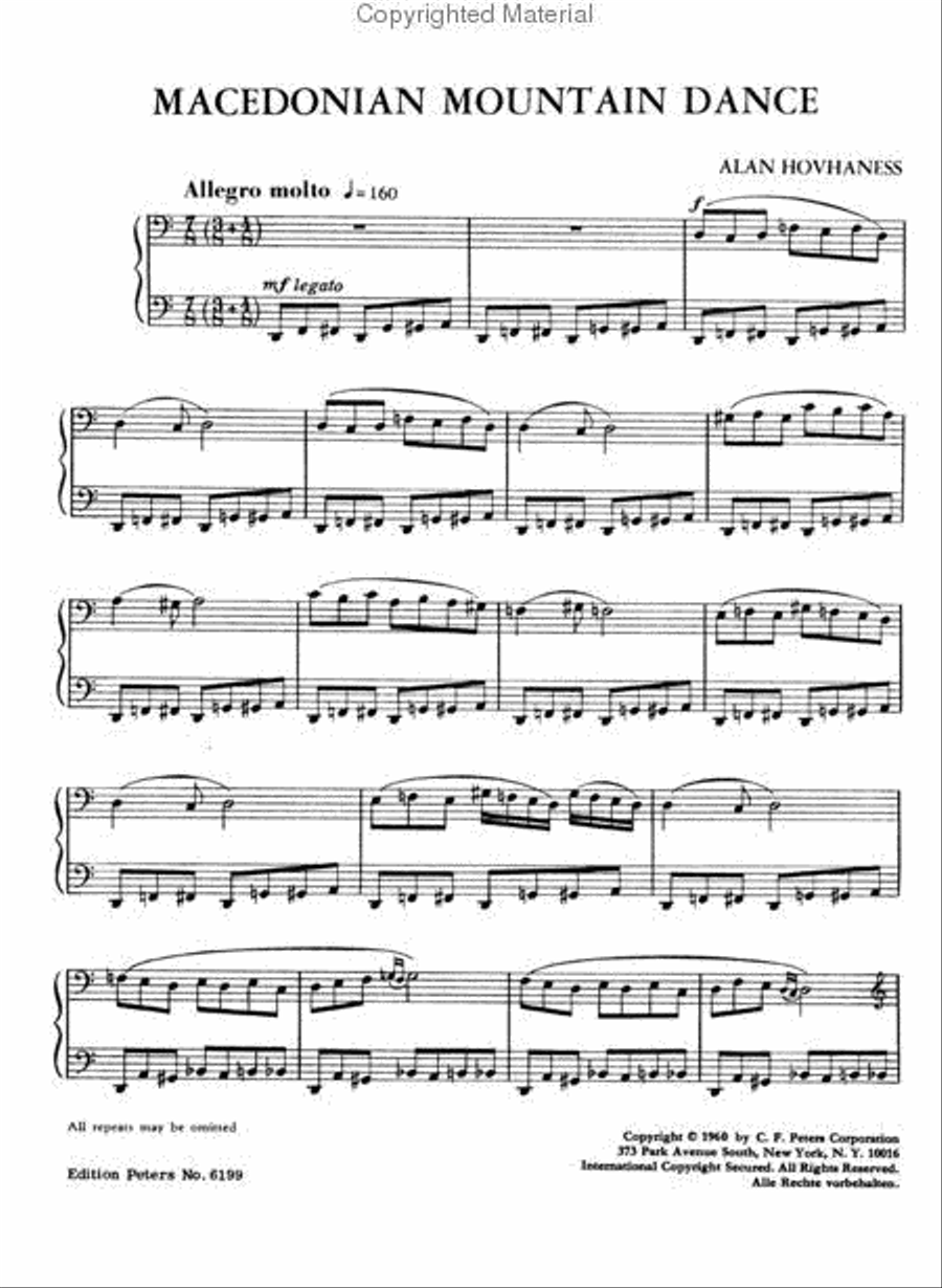 Macedonian Mountain Dance Piano Solo scores gallery preview page 2