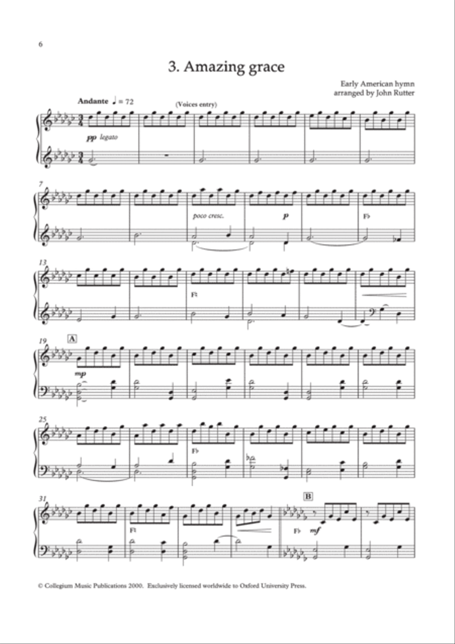 The Cambridge Singers Hymn series harp part Harp scores gallery preview page 6