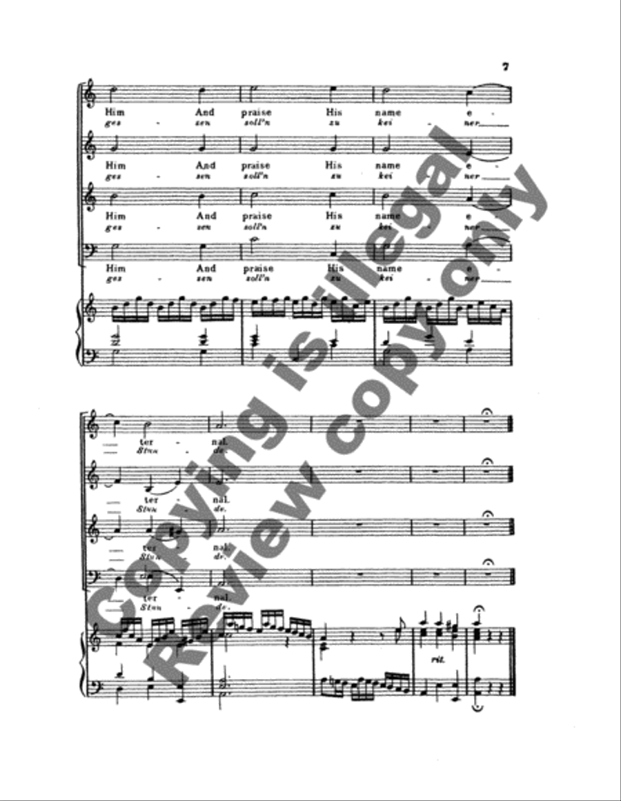 Alleluia from For Us a Child is Born (Uns ist ein Kind geboren) (Cantata No. 142) (Choral Score)