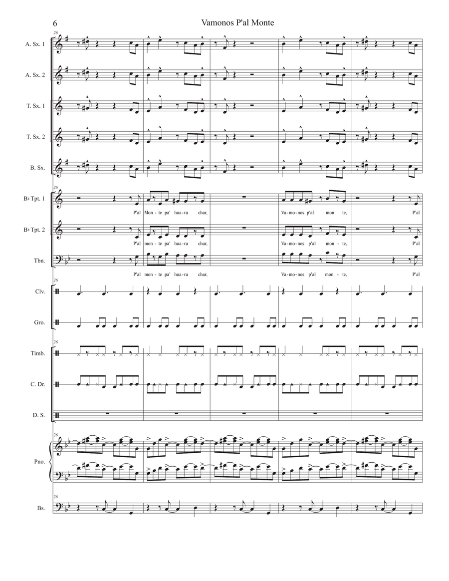 Vamonos Pal Monte Vamonos Pal Monte Small Ensemble scores gallery preview page 6