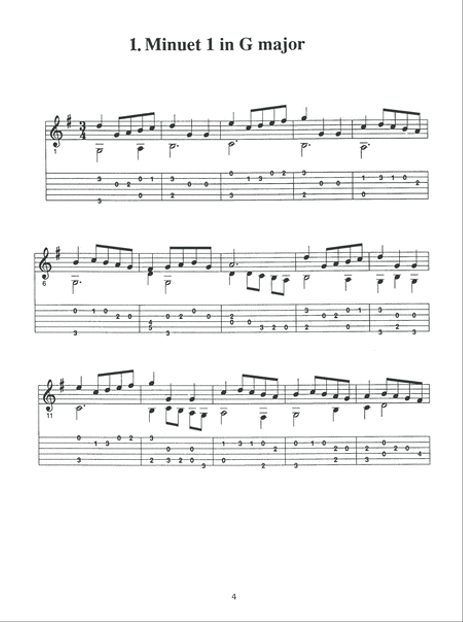 J. S. Bach in Tablature Acoustic Guitar scores gallery preview page 10
