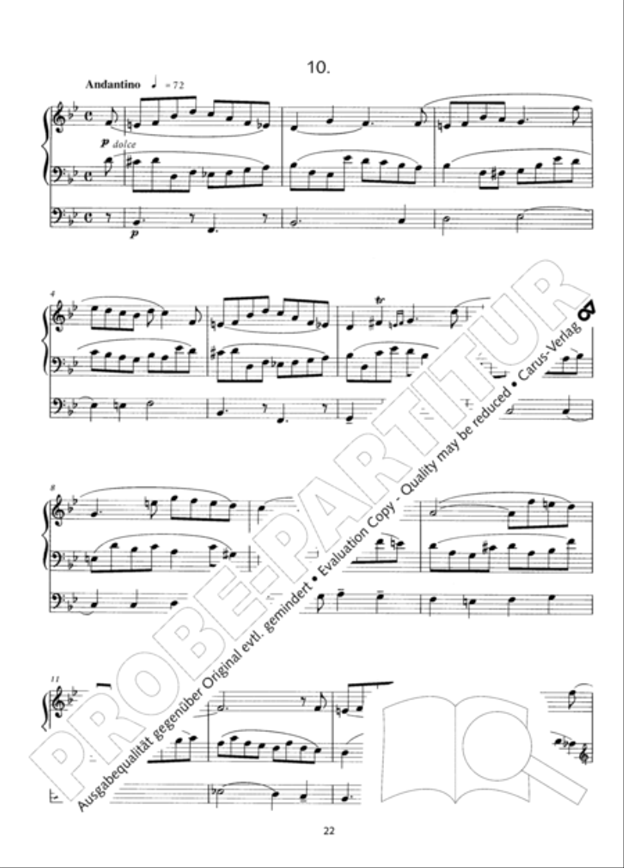 Zwolf Trios fur die Orgel Organ Solo scores gallery preview page 23