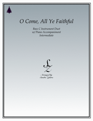 O Come, All Ye Faithful (bass C instrument duet)